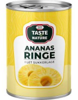 Taste of Nature Ananasringar i sockerlag
