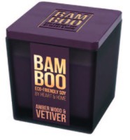 Bamboo Amber Wood & Vetiver Small Jar