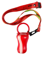 Nappar Red & White Med Mobilband