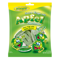 Foam-sugar Gummi Apple Rings Sour