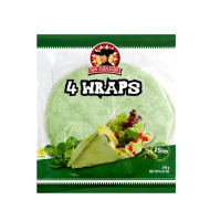 Wraps Spinach Tortillas 4x25cm