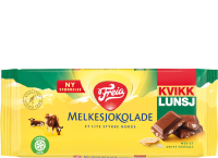 Melkesjokolade med Kvikk Lunsj 