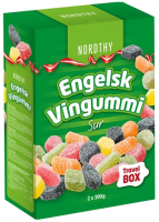 Travel Box Engelsk Vingummi Sur