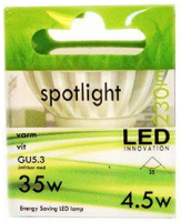 Spotlight LED Dimbar GU5.3 4,5W = 35w 230 lumen