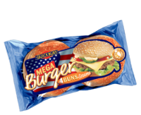 Hamburgerbröd m sesamfrö 4-pack