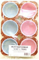 Muffinsformar färgade 12-pack