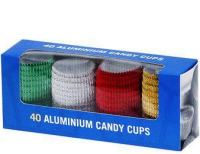 Ischokladformar aluminium "Siluette" 40-pack