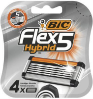 BIC Rakblad Flex 5 Hybrid 4-pack